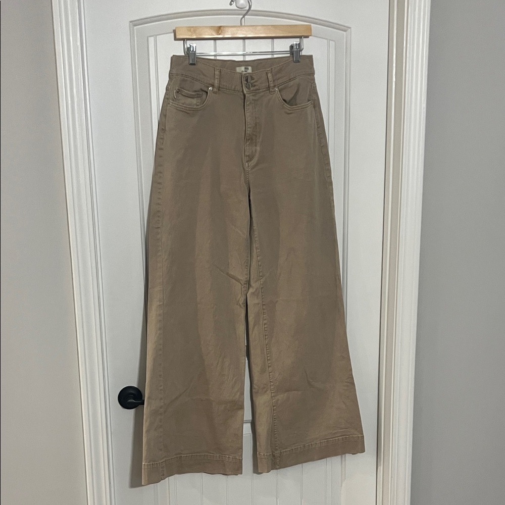 DL1961 Women's Beige extra wide leg pants